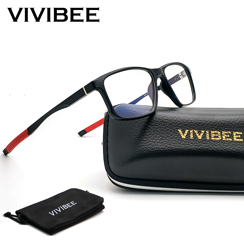 Gaming Glasses Blue - VIVIBEE Sports Men Blue Light Blocking