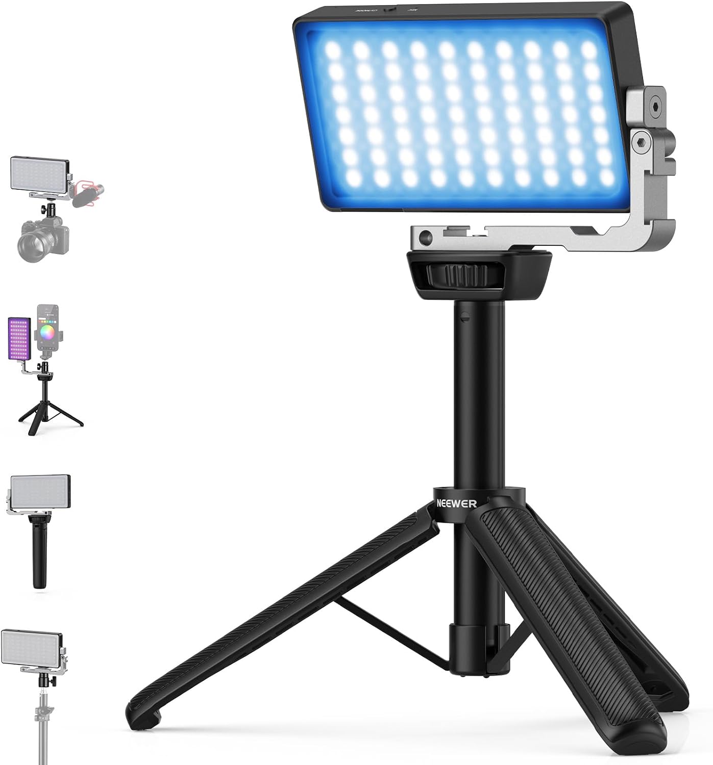 Led Light Panel Stream - NEEWER 12W RGB Video Light On