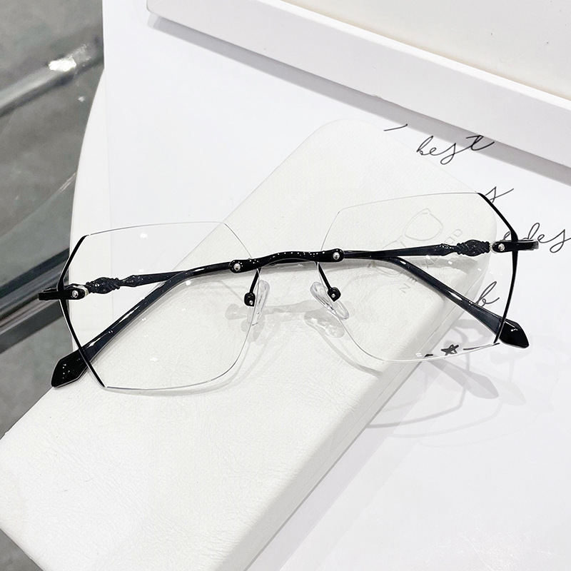 Rimless Myopia Glasses Women V - огляд і ціна Gaming Glasses Blue