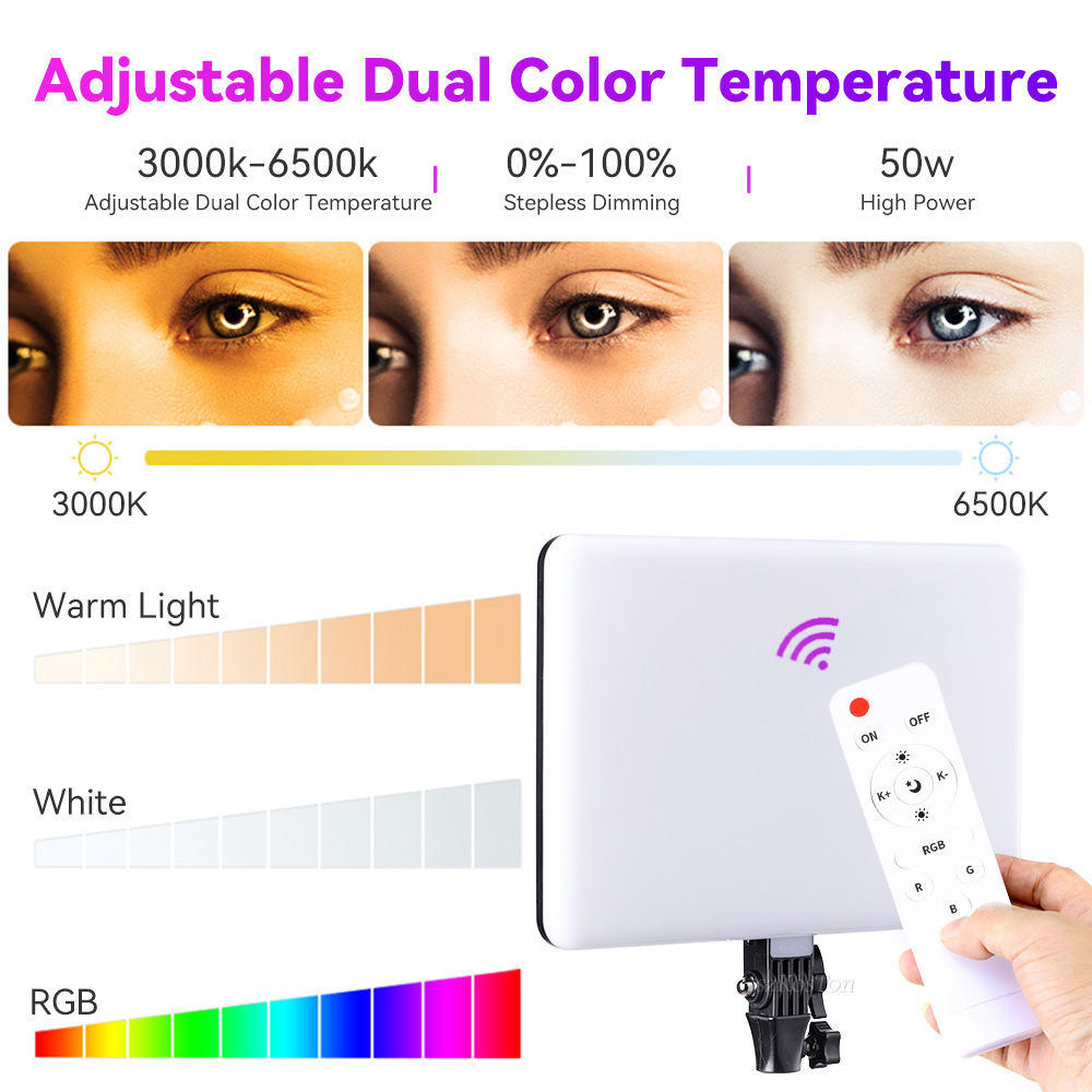 RGB 14'' LED Video Light Remot - огляд і ціна Led Light Panel Stream