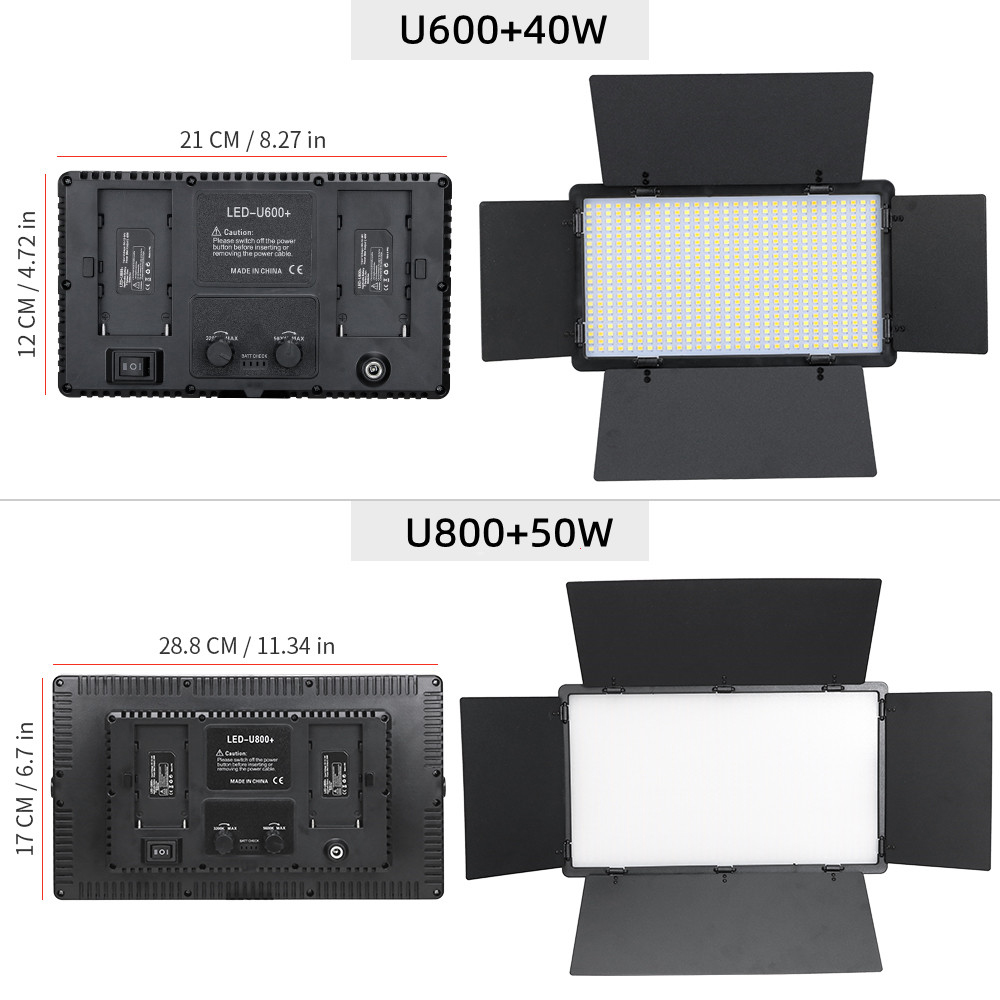 U800 600 LED Video Panel Light - огляд і ціна Led Light Panel Stream