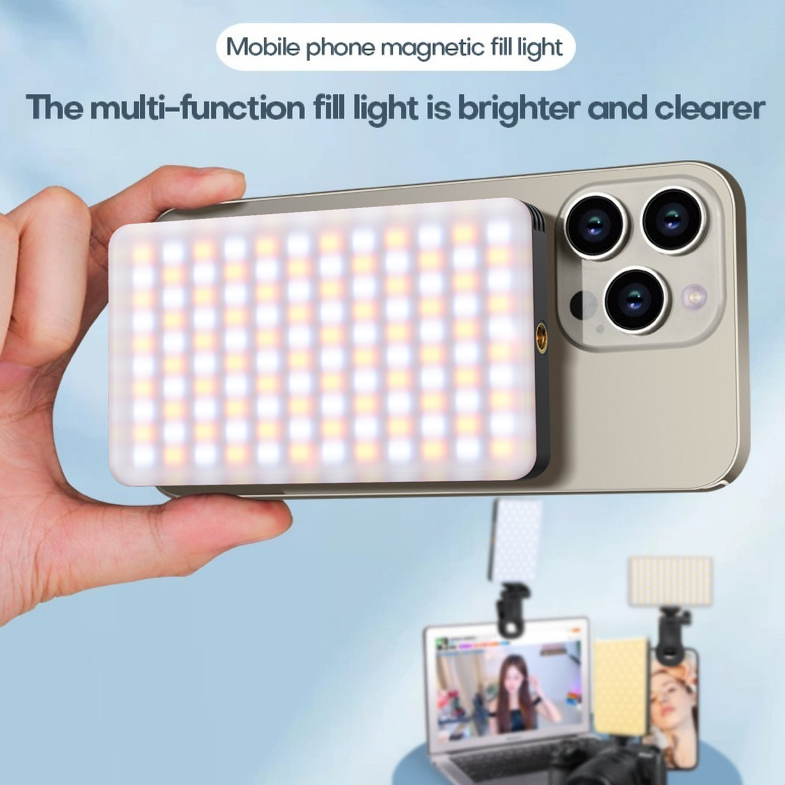 Magnetic Phone Fill Light Dual - огляд і ціна Led Light Panel Stream