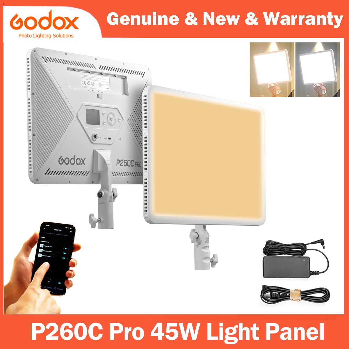 Godox P260C Pro LED Video Ligh - огляд і ціна Led Light Panel Stream