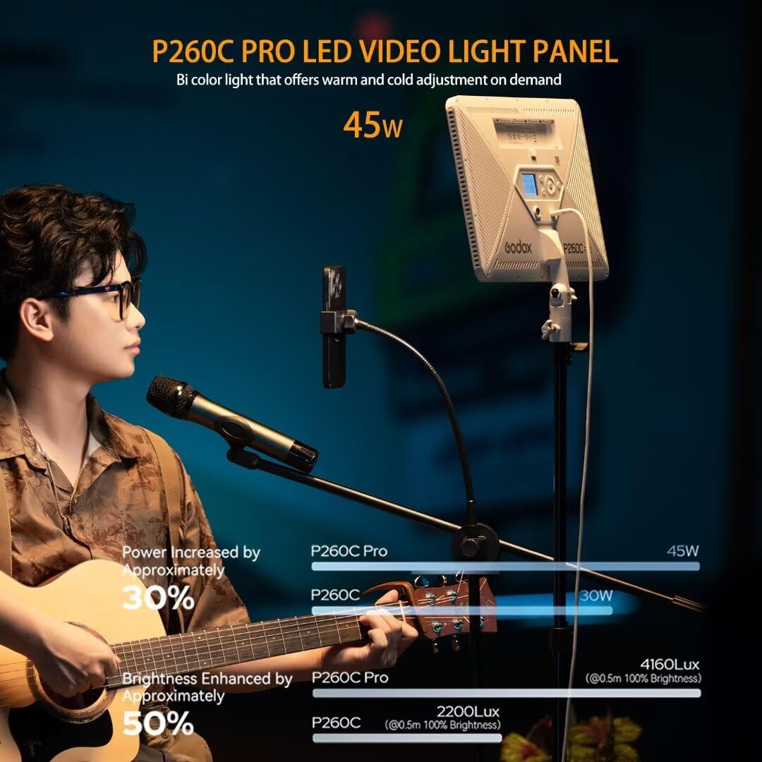 Godox P260C Pro LED Video Ligh - огляд і ціна Led Light Panel Stream