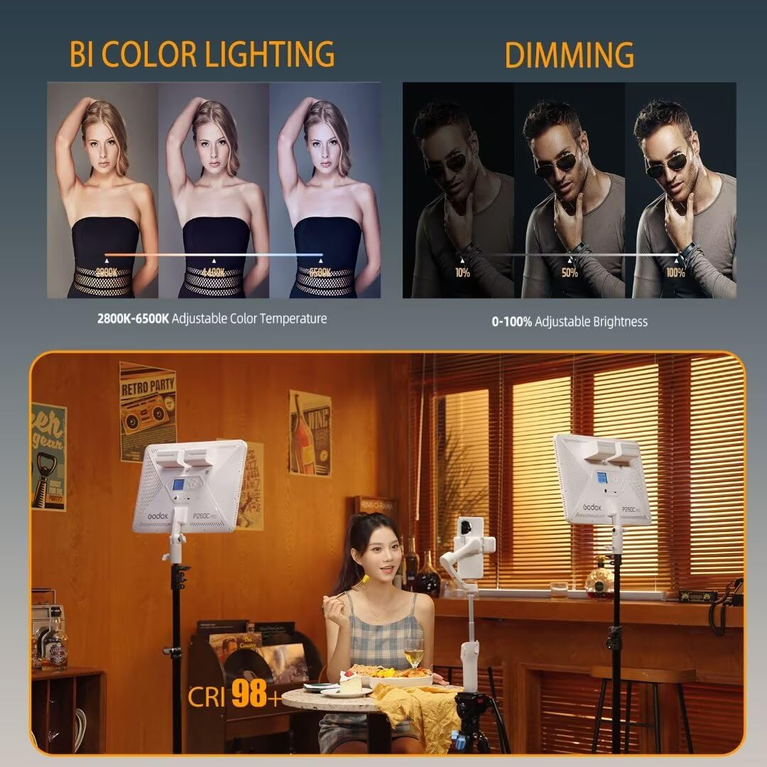 Godox P260C Pro LED Video Ligh - огляд і ціна Led Light Panel Stream